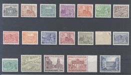 Berlin Michel Nummer 42-60, Bauten 1949 **/*, fast nur **.