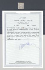 Dt. Reich Michel Nr. 36a CE, 50 Pfge. 1875-79 ungebraucht (*), FA BPP