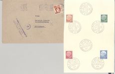 Saarland, 6 Belege ab 1947 als Posten