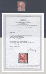 Berlin Mi.Nr. 67 I, 1 Mark 1949 mit Plattenfehler I gestempelt, FA BPP