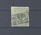 Bremen Michel Nummer 9c, 5 Sgr. Freimarke 1863 gestempelt