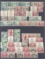 Dt. Reich, **/* Posten Zusammendrucke ab Wagner auf 6 Steckkarten