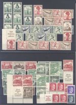 Dt. Reich, **/* Posten Zusammendrucke ab Wagner auf 6 Steckkarten