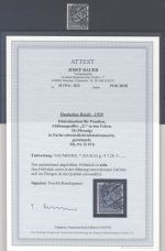 Dt. Reich Dienst Mi.Nr. 19b, 20 Pfg. 1920 Farbe b gestempelt, FA BPP