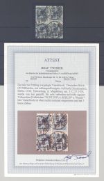 Dt. Reich Dienst Mi.Nr. 88, 50 Mrd. gestempelter Viererblock, FA BPP