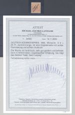 Dt. Kolonien DSWA Michel Nr. 9b, 25 Pfg. 1898 ungebraucht *, FA BPP