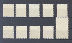 Franz. Zone Württemberg Michel Nummer 28-37, Freimarken III **