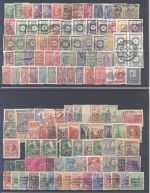 SBZ, umfangreicher gestempelter Posten mit Brief auf 5 Steckkarten