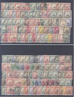 Dt. Kolonien, enormer */gestempelter Posten auf 5 Steckkarten