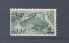 Saarland Michel Nummer 238 I, 50 F. Freimarke 1947 **, geprüft BPP