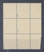 Bizone Michel Nummer 13 G, 6 Pfg. AM Post ** Sechserblock , gp. BPP
