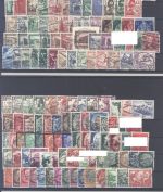 Dt. Reich, */gestempelter Posten aus 1933-45 auf 5 Steckkarten