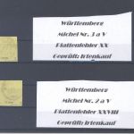 Württemberg, 6 verschiedene interessante Besonderheiten, gp. BPP
