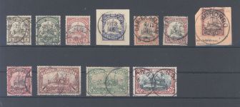 Dt. Kolonien Ostafrika Michel Nr. 11-21, Freimarken 1901 gestempelt