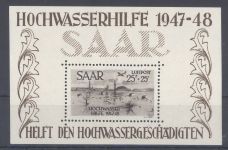 Saarland Block 2, kleiner Hochwasserblock 1948 **