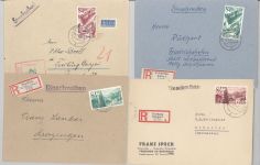 Franz. Zone, 8 meist R - Briefe aus Baden - Württemberg als Posten
