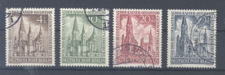 Berlin Michel Nr. 106-09, Gedächtniskirche gestempelt, 109 gp. BPP