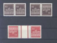 Berlin Michel Nr. 286 I und 288 I aus Brandenburger Tor 1966 **, gp. BPP