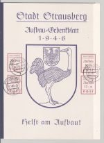 Dt. Lokalpost Strausberg Block 1-3 gestempelt