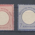 Dt. Reich Michel Nummer 23-28, Kreuzer gr. Brustschild ungebraucht *