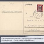 Dt. Lokalpost Glauchau, Karte 1945 mit Michel Nummer 6 als EF, geprüft