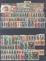 Bayern, */gestempelter Posten ab 1911 auf 5 Steckkarten