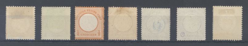 Dt. Reich Michel Nummer 16-22, Groschen gr. Brustschild ungebraucht