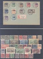 Dt. Abstimmung Schleswig, gestempelter Posten mit 2 Belegen