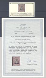 Deutsche Post China Michel Nummer V IIh, 50 Pfg. 1901 **, FA BPP