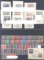 Dt. Bes. 2. WK, umfangreicher gestempelter Posten auf 4 Steckkarten