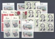 Berlin, Posten mit Michel Nummer 1-20 auf 3 Steckkarten