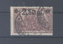 Dt. Reich Michel Nummer 118a, 2,50 Mark 1920 gestempelt, geprüft