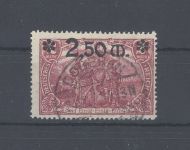 Dt. Reich Michel Nummer 118b, 2,50 Mark 1920 gestempelt, geprüft