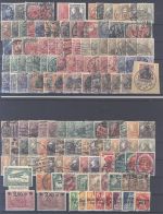 Dt. Reich, gestempelter Posten aus 1875-1922 auf 6 Steckkarten