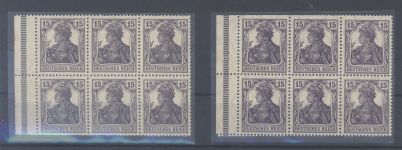 Dt. Reich, Heftchenblatt Michel Nummer 15, Germania 1917 **