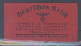 Dt. Reich, Markenheftchen Michel Nummer 38.1 Hindenburg 1939 **