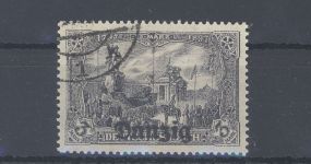 Danzig Michel Nummer 13b, 3 Mark Freimarke 1920 gestempelt, FA BPP