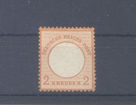 Dt. Reich Michel Nummer 24, 2 Kreuzer großes Brustschild *. FA BPP