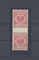 Dt. Reich Michel 47e, 10 Pfg. Adler - Krone Zwischenstegpaar **, FA BPP