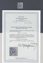 Dt. Reich Michel 48a I, 10 Pfg. Adler - Krone mit PF I gestempelt, FA BPP