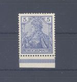 Dt. Reich Mi.Nr. 55 P, 5 Pfg. Germania 1900 Probedruck ungebraucht *
