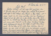 Dt. Feldpost 2. WK, Karte 1945 vom Kreuzer 1945 aus Wilhelmshafen