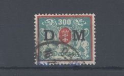 Danzig Dienst Michel Nummer 35, 300 Mark 1922 gestempelt, Befund BPP