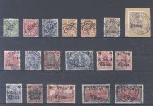 Deutsche Post China, gestempelter Posten auf Steckkarte