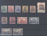 Deutsche Post Türkei Michel Nummer 12-22 aus 1900-04 gestempelt