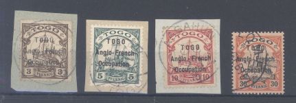 Dt. Kolonien Togo Brit. Besetzung, kleiner gestempelter Posten