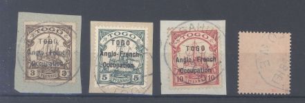 Dt. Kolonien Togo Brit. Besetzung, kleiner gestempelter Posten
