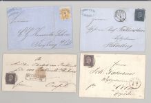 Preußen, 4 verschiedene Briefe mit Siegel Brief als Posten