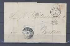 Thurn & Taxis, Brief 1 Sgr. EF, Stempel rückseitig fehlende Monatsziffer