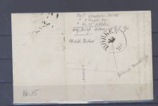 Thurn & Taxis, Brief 1 Sgr. EF, Stempel rückseitig fehlende Monatsziffer